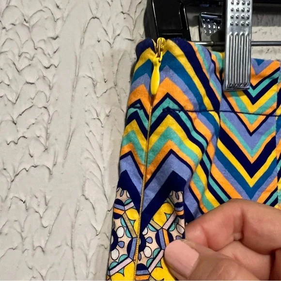 Maeve X Anthropologie High-Waist Abstract Print Shorts size 6 - Picture 8 of 14